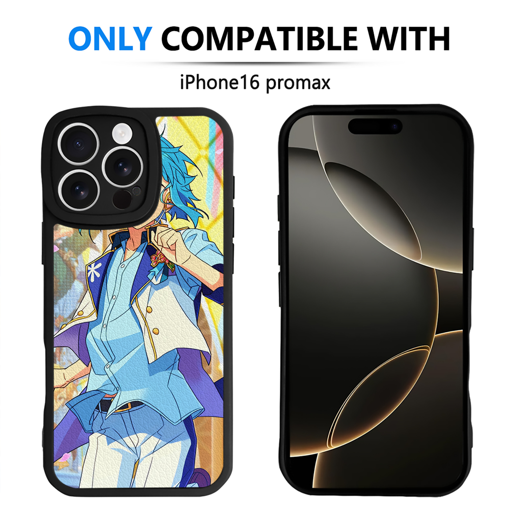 （画像用） あんさんぶるスターズ! Ensemble Stars 【iPhone 16シリーズ対応】シリコンスマホケース（レザー調） 材質：シリコン